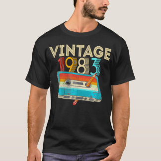 40 Jahre alt 1983 Kassettenband 40. Geburtstag T-Shirt