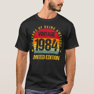 40 Jahre alt 1984 Vintag 40. Geburtstag Männer T-Shirt