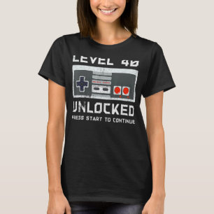 40 Jahre alt 40 Geburtstag Level 40 unverschlossen T-Shirt