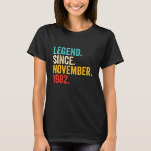 40 Jahre alt 40. Geburtstag seit November T-Shirt