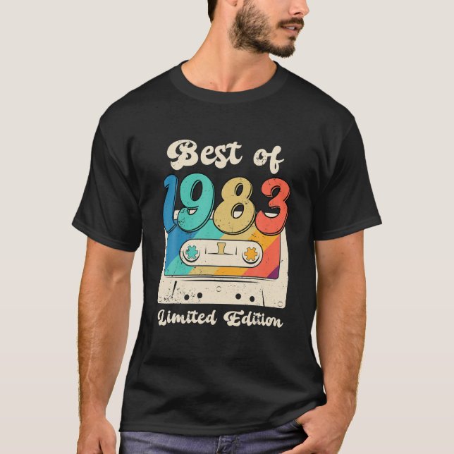 40 Jahre alt Geschenke am besten von 1983 Kassette T-Shirt (Vorderseite)