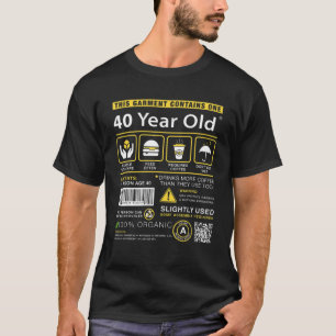 40 Jahre alt Paket enthält lustige 40. Geburtstag  T-Shirt