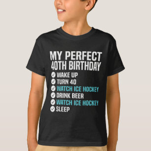 40 Jahre alt Perfect 40. Geburtstag Eishockey 40. T-Shirt