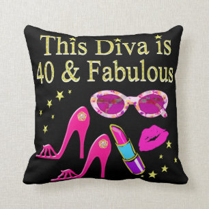40 JAHRE ALT UND EINE SCHÖNE DIVA KISSEN