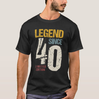 40 Jahre alt Vintag 1982 40. Geburtstagsdekoration T-Shirt