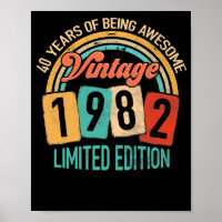 40 Jahre alt von 1982 Phantastisch sein 40. Geburt