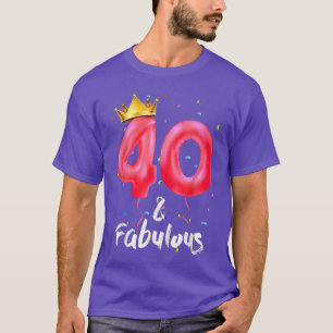 40 Jahre alte Geschenke 40 & Fabulous seit 1982 40 T-Shirt