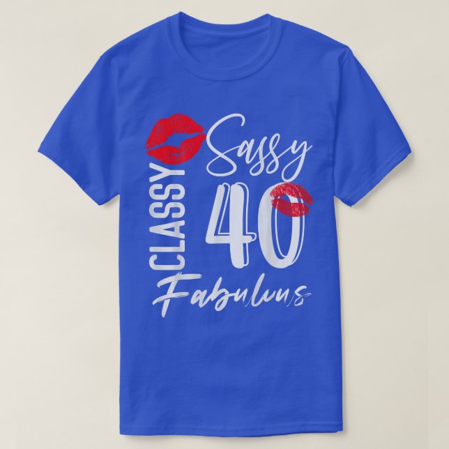 40 Jahre alte Geschenke 40 & Fabulous seit 1982 40 T-Shirt (Design vorne)