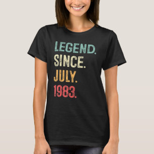 40 Jahre alte Geschenke Legende seit Juli 1983 40. T-Shirt