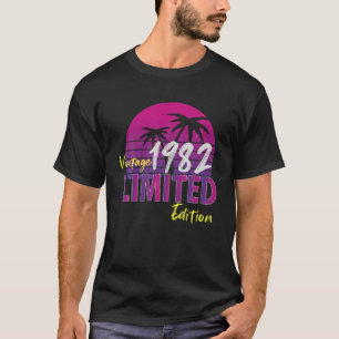 40 Jahre Alte Geschenke Vintag 1982 Limited Editio T-Shirt