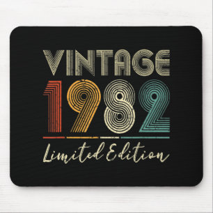 40 Jahre alte Geschenke Vintage 1982 limitierte Au Mousepad