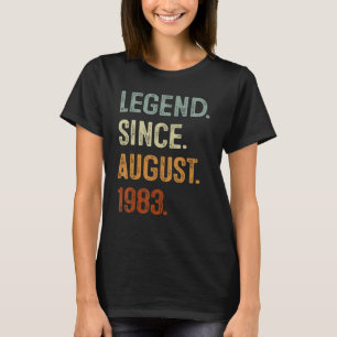 40 Jahre alte Geschenklee seit August 1983 40. T-Shirt