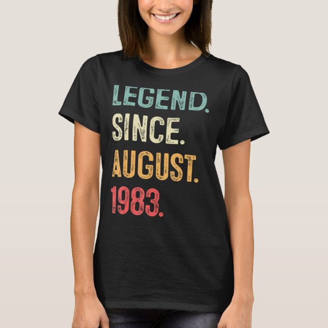 40 Jahre alte Geschenklee seit August 1983 40. T-Shirt (Vorderseite)