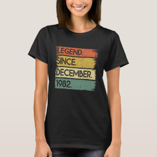 40 Jahre alte Legende Seit Dezember 1982 40. Gebur T-Shirt