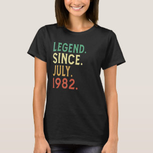 40 Jahre alte Legende seit Juli 1982 40. Geburtsta T-Shirt