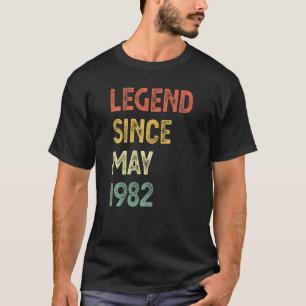 40 Jahre alte Legende seit Mai 1982 40. Geburtstag T-Shirt