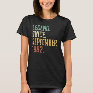 40 Jahre alte Legende seit September 1982 40. Bir T-Shirt