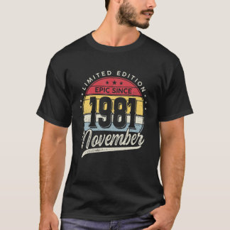 40 Jahre alte limitierte Ausgabe Epic Seit 1981 No T-Shirt
