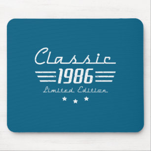 40 Jahre alte Männer Vintage Clic Auto 1986 40. Ge Mousepad