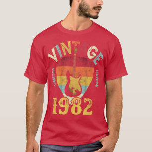 40 Jahre alte Vintage 1982 Gitarrenplektrum 40. Ge T-Shirt
