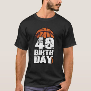 40 Jahre alte Vintage-Basketball 40. Geburtstag T-Shirt