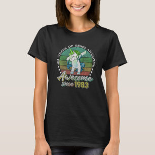 40 Jahre Altes Dabbing Einhorn Geschenke 40. Gebur T-Shirt