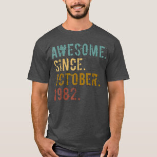 40 Jahre altes Geschenk Phantastisch seit Oktober T-Shirt