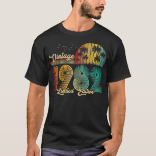 40 Jahre altes Geschenk Vintage 1982 Limitierte Au T-Shirt