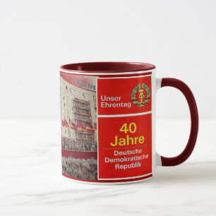 40 Jahre DDR Ostdeutschland Tasse
