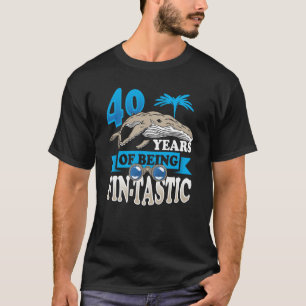 40 Jahre Fantastischer Whale Watcher Geburtstag T-Shirt