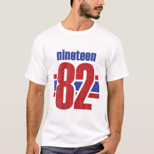 40 Jahre Geboren 1982 Vintag Ninen 82 40 h Bir T-Shirt