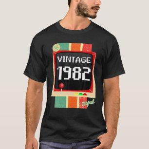 40 Jahre Geburtstag Mann 1982 Gamer Console / Vint T-Shirt
