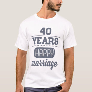 40 Jahre glückliche Ehe T-Shirt