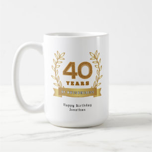40 Jahre Großartigkeit - Maßgeschneidert Kaffeetasse