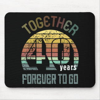 40 Jahre Hochzeitspenden für Paare Mousepad