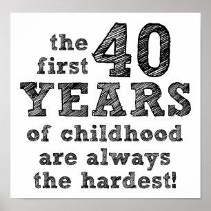 40 Jahre Kinderwitterplakat Poster