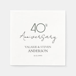 40 Jahre Minimal Napkins Serviette