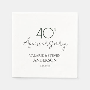 40 Jahre Minimal Napkins Serviette