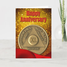 40 Jahre OM Coin Glitzer glücklich Jubiläum