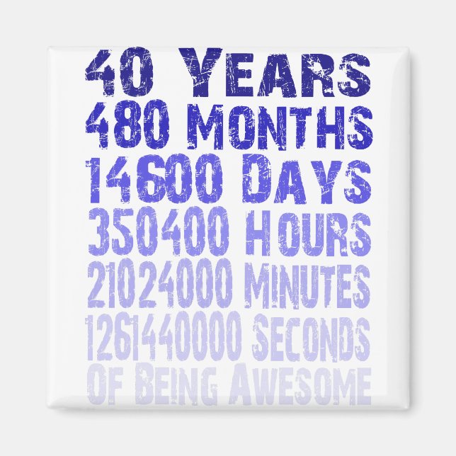 40 Jahre phantastisch seit 40 Jahren Magnet (Vorne)