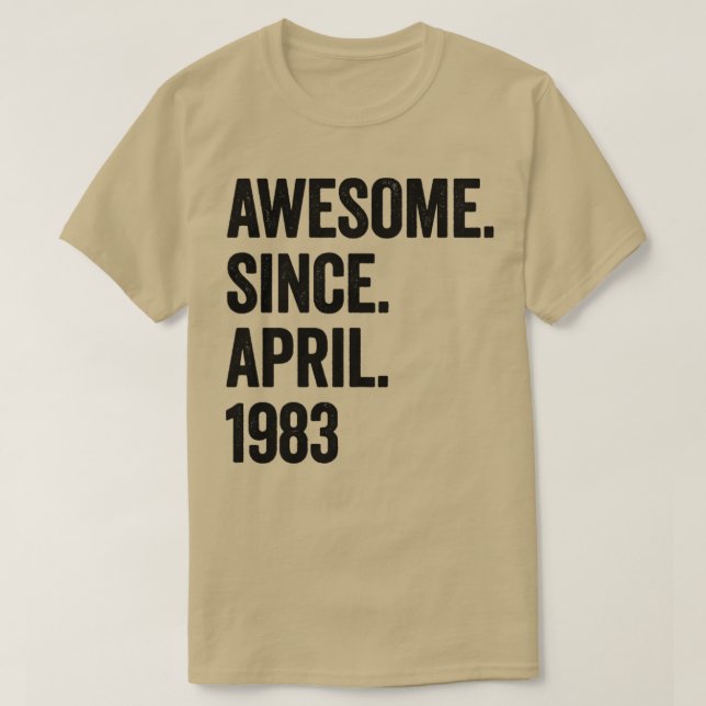 40 Jahre Phantastisch seit April 1983 40. Geburtst T-Shirt (Design vorne)