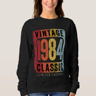 40 Jahre Vintag 1984 40. Geburtstagsdekoration Sweatshirt