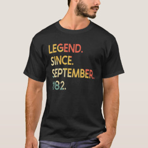 40 Jahre Vintage Legende seit September 1982 40. T-Shirt
