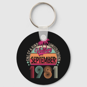 40 Jahre Vintager September 1981 40. Geburtstag Schlüsselanhänger