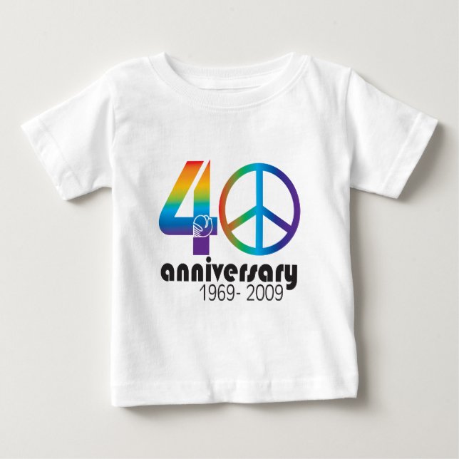 40. Jahrestag 1969-2009 Baby T-shirt (Vorderseite)