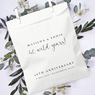 40. Jahrestag 40 Wild Years Wildblume Seeds Geschenktütchen
