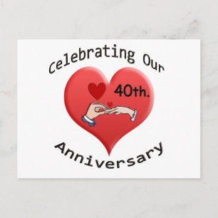 40. Jahrestag Postkarte