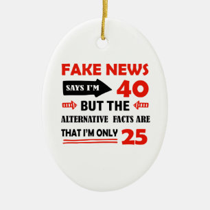 40. jährige Geburtstagsgeschenke Keramikornament