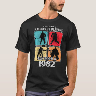 40-jähriger Eishockey-Spieler 1982 40. Geburtstag  T-Shirt