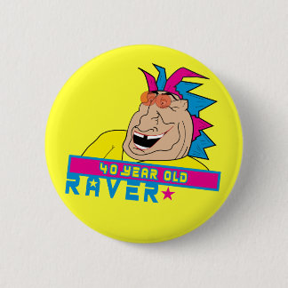 40 Jährigeraver-Knopf Button